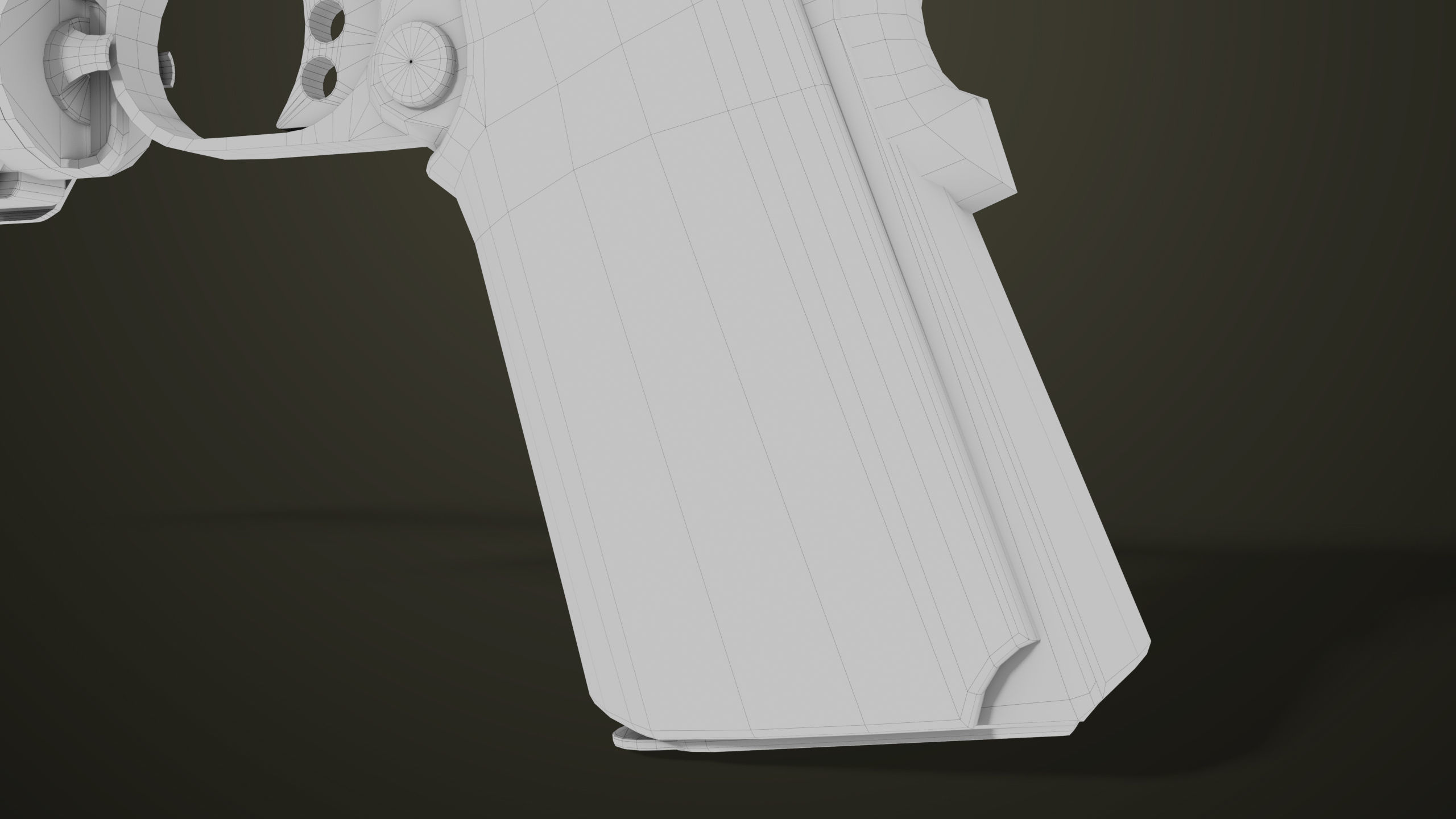 Pistol 07 Black Generic All PBR Unity UE Textures Included Low-poly 3D model_55