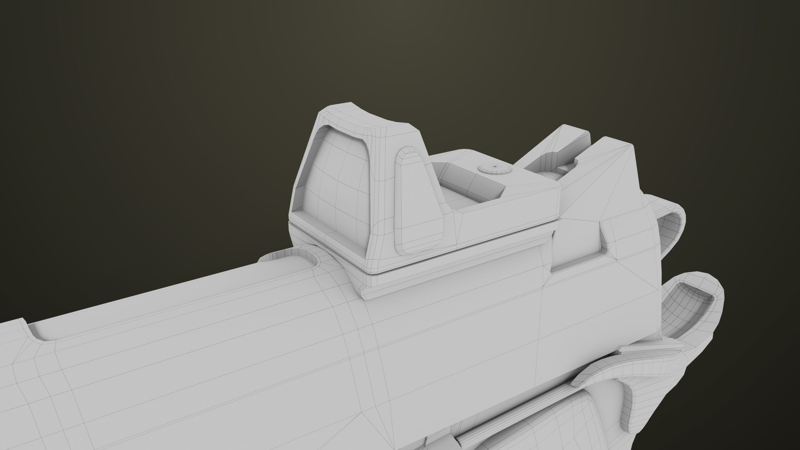 Pistol 07 Black Generic All PBR Unity UE Textures Included Low-poly 3D model_53