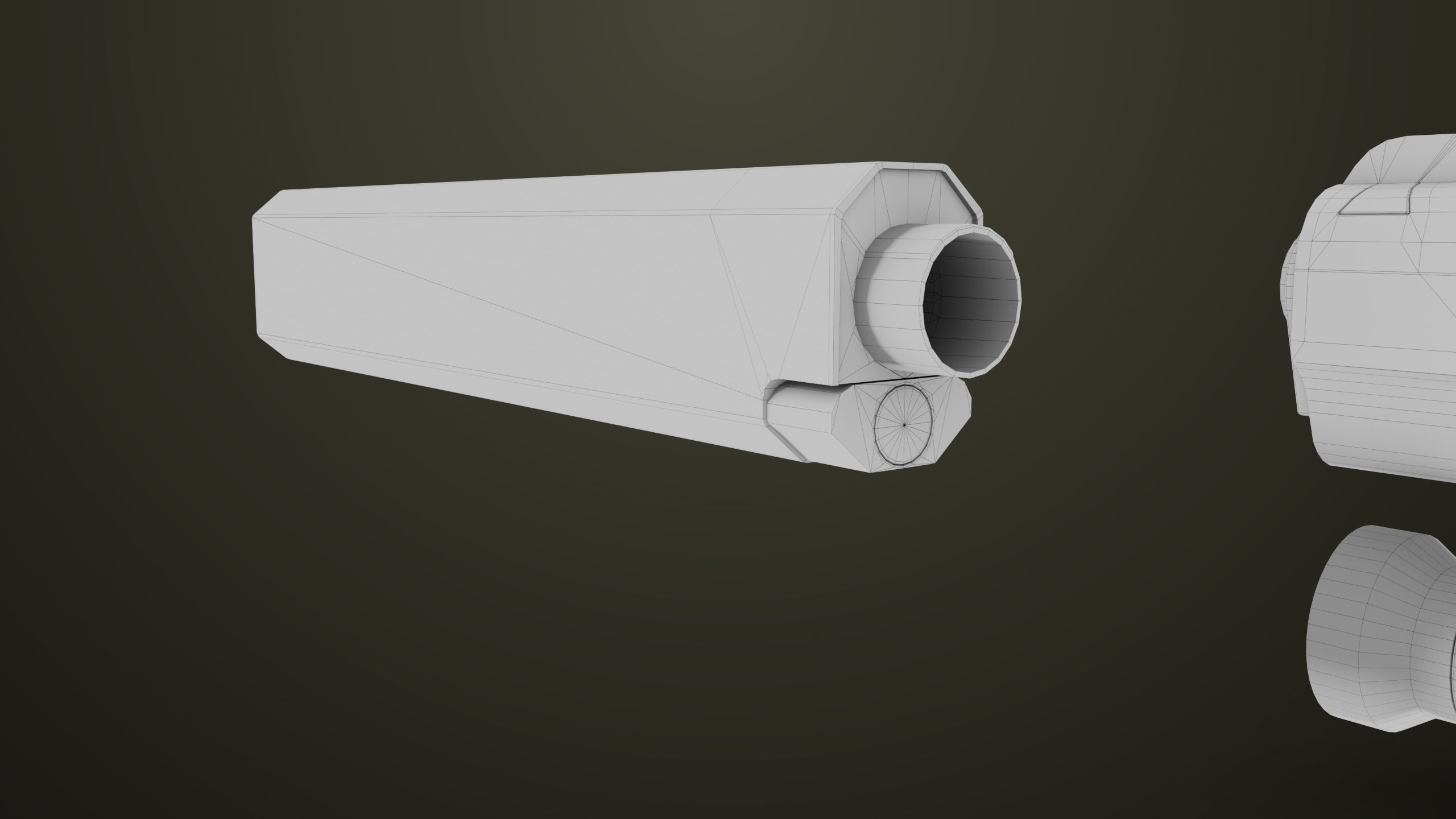 Pistol 07 Black Generic All PBR Unity UE Textures Included Low-poly 3D model_64