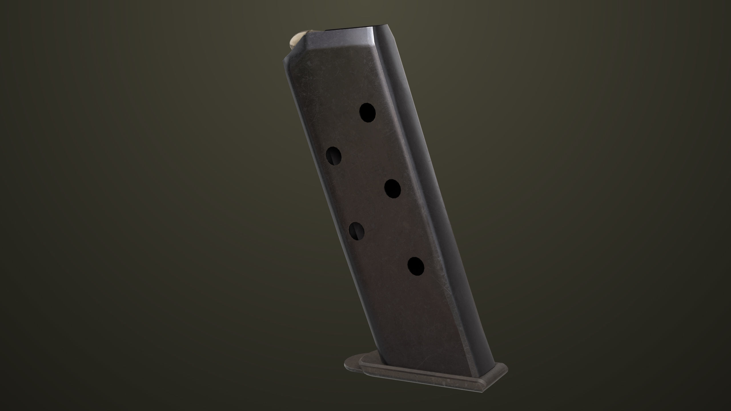 Pistol 07 Black Generic All PBR Unity UE Textures Included Low-poly 3D model_40