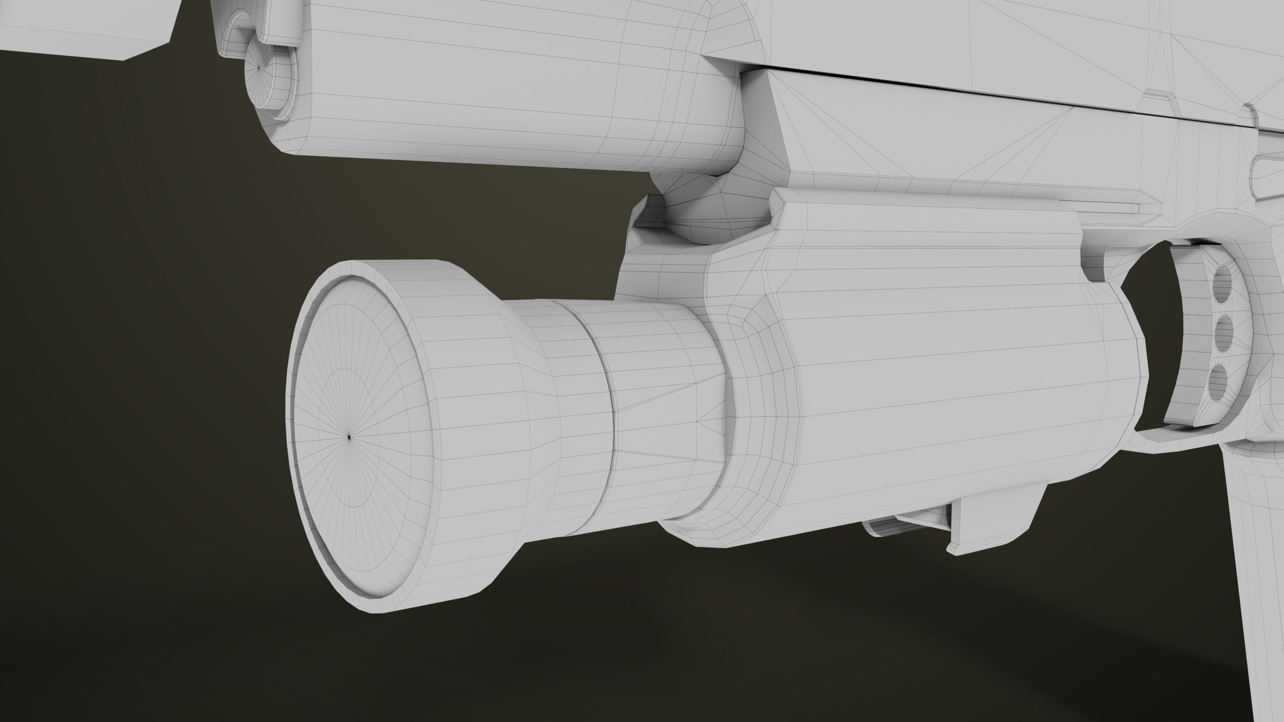 Pistol 07 Black Generic All PBR Unity UE Textures Included Low-poly 3D model_56