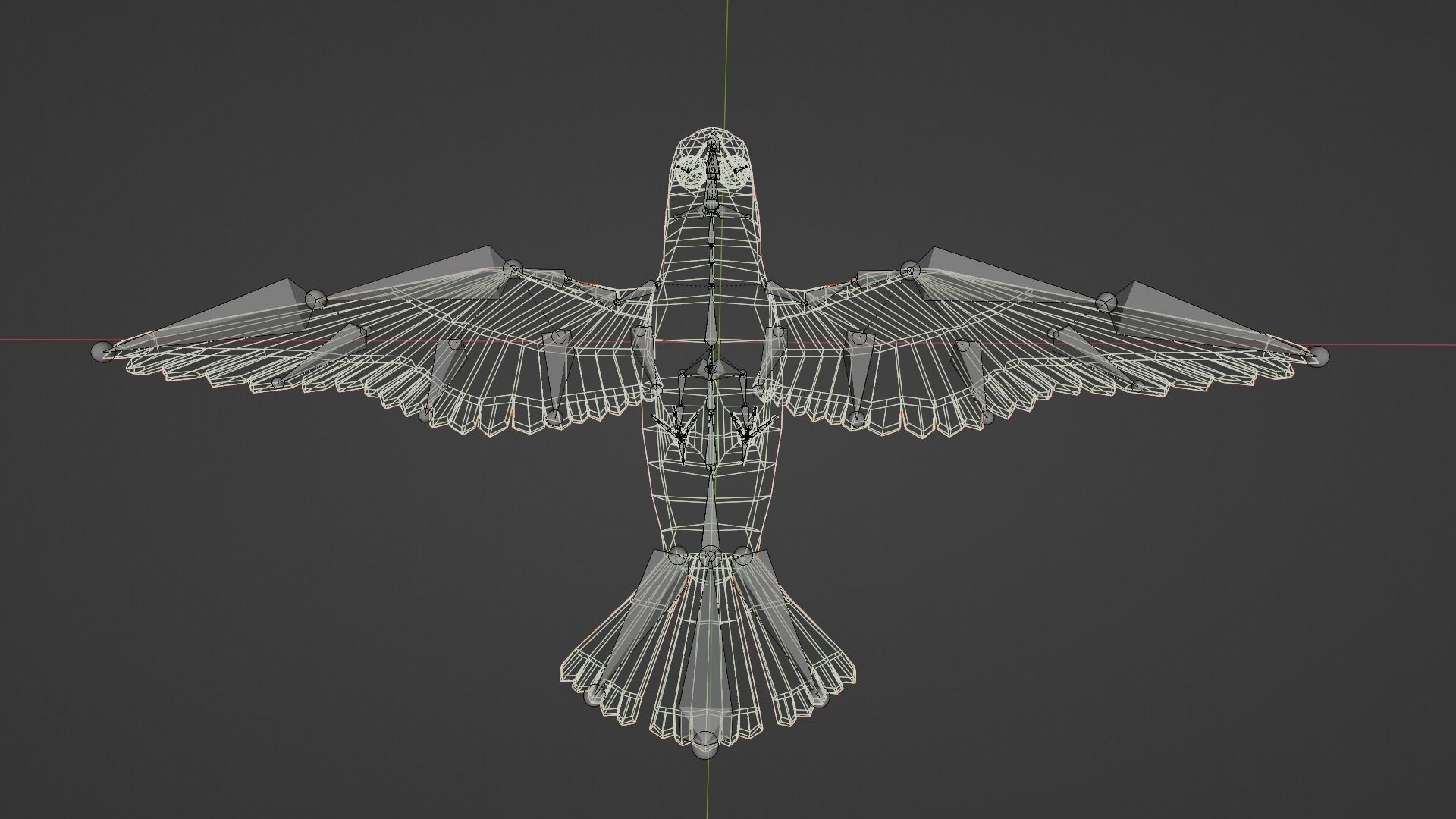 Game Ready Kookaburra with Animations Low-poly 3D model_9