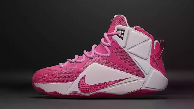 Nike Lebron pink white