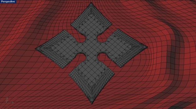 4 Point Shuriken Wide Edge 3D model_4