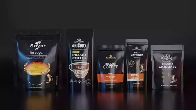 Coffee Pouch 3d models