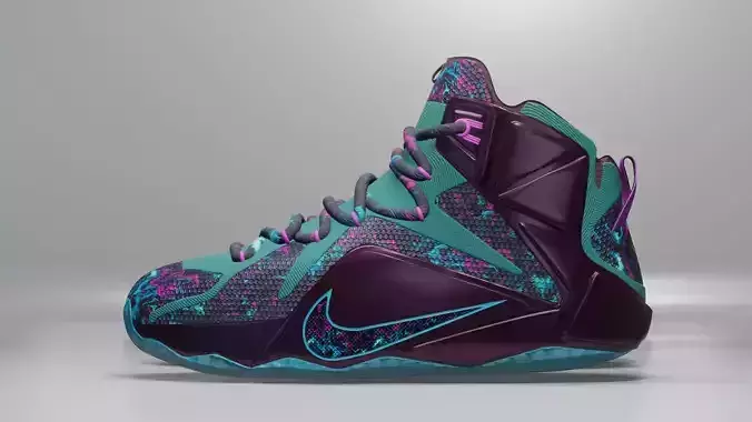 Nike Lebron metallic purple