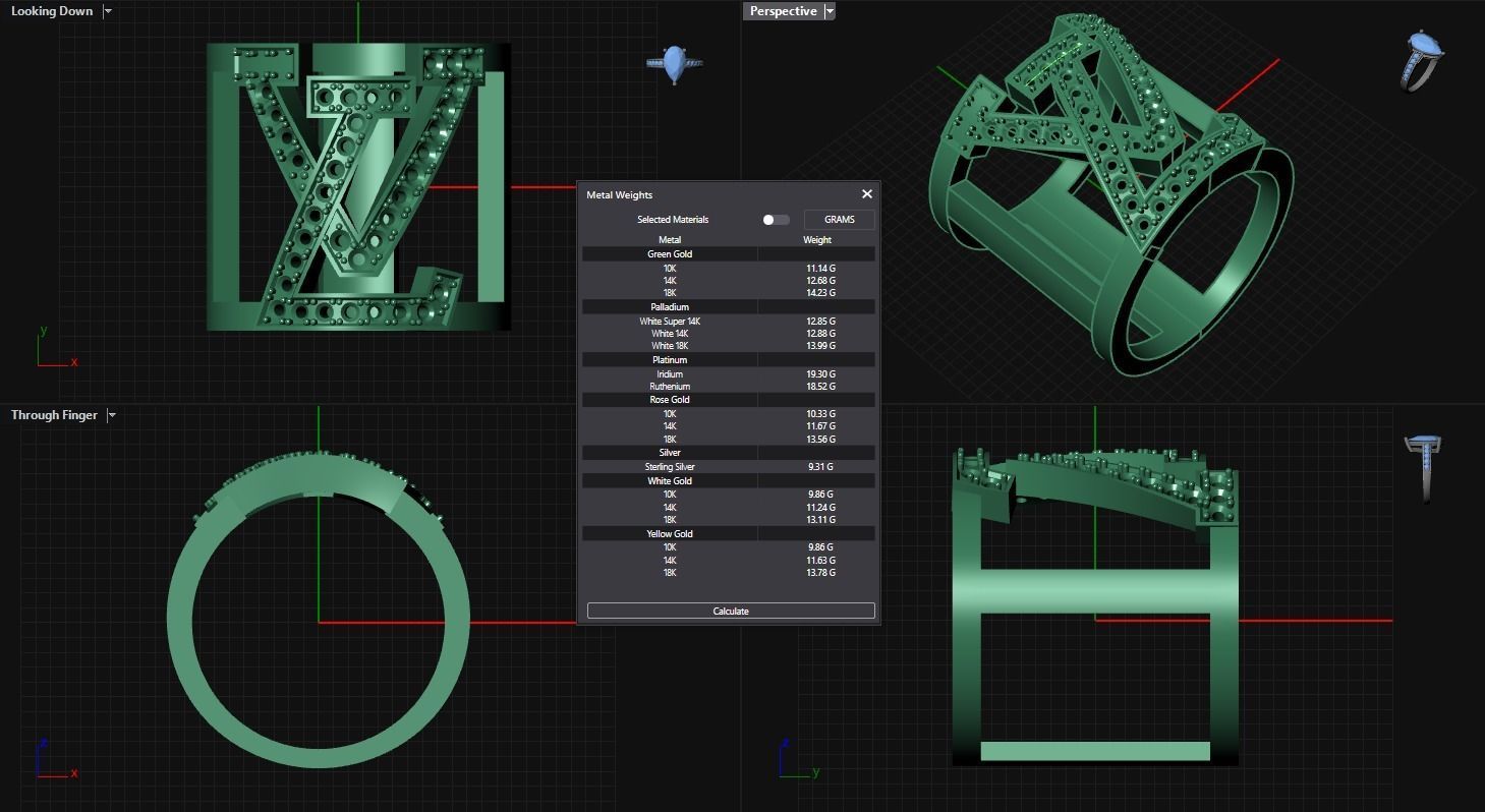LOUIS VUITTON Ring  Code-BAD092 3D print model_1