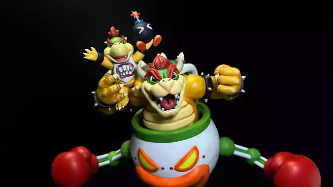 Bowser with Bowser Jr