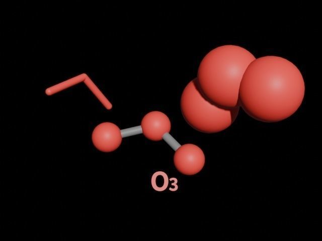 3D molecular models of gaseous monatomic molecules Free low-poly 3D model_4