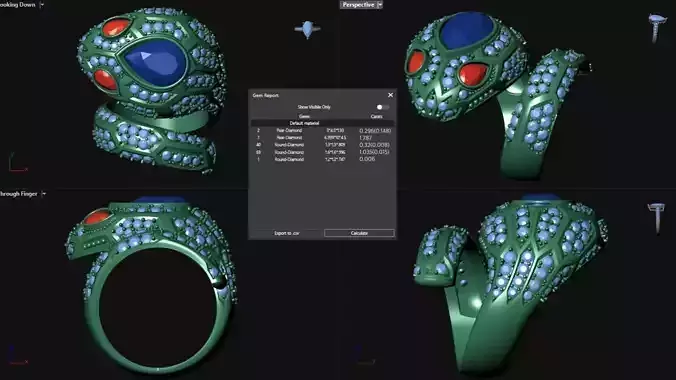 BVLGARI Ring Code-BAD097 3D print model