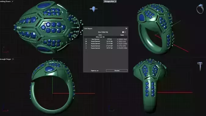 BVLGARI Ring  Code-BAD099 3D print model