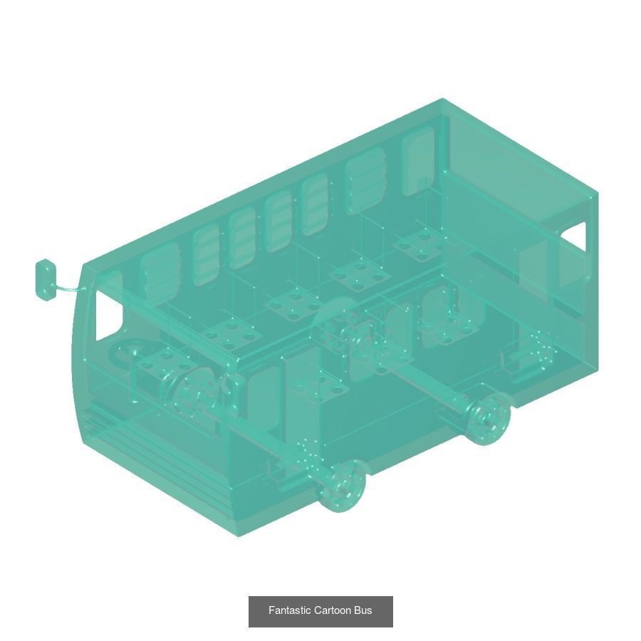 TRANSPARENT TRANSPORT TOYS PACK 3D Model Collection_4