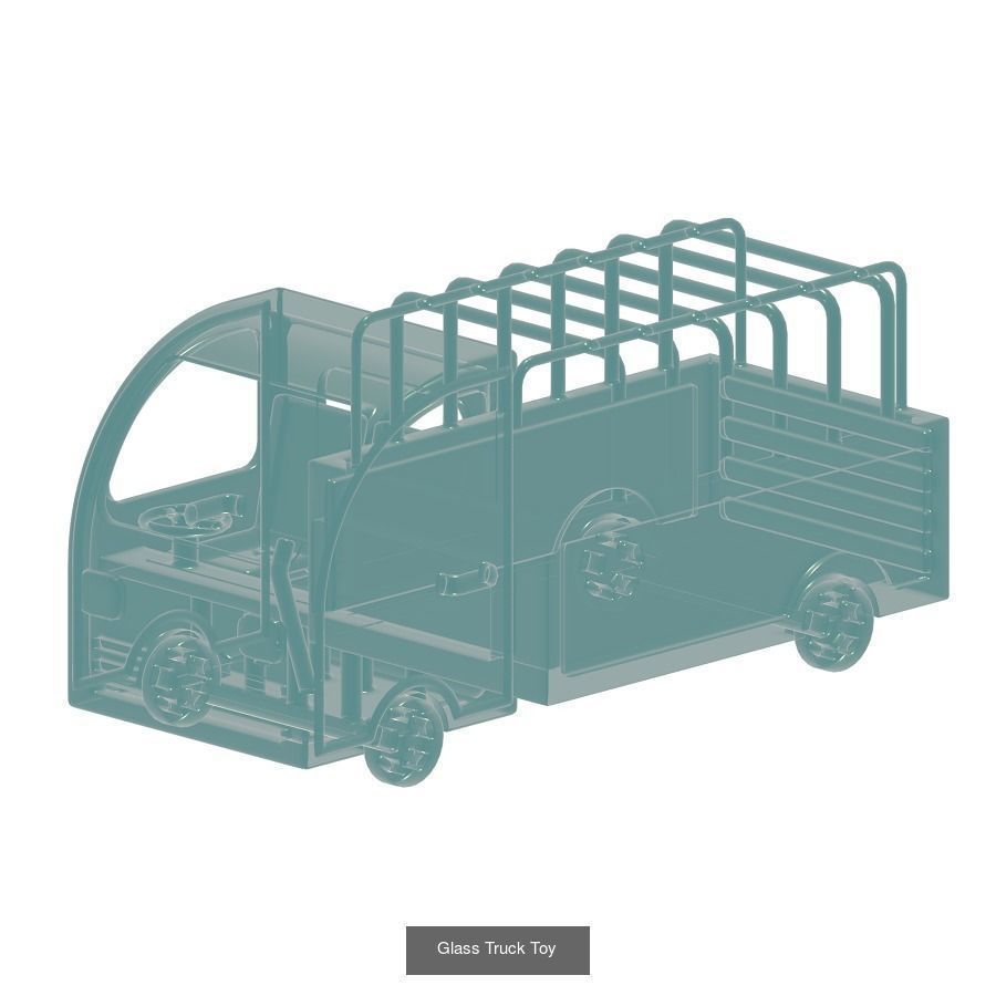 TRANSPARENT TRANSPORT TOYS PACK 3D Model Collection_2