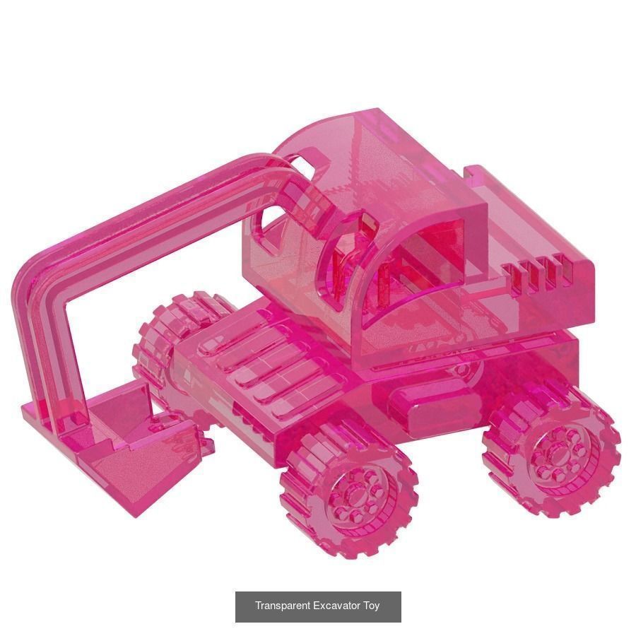 TRANSPARENT TRANSPORT TOYS PACK 3D Model Collection_3