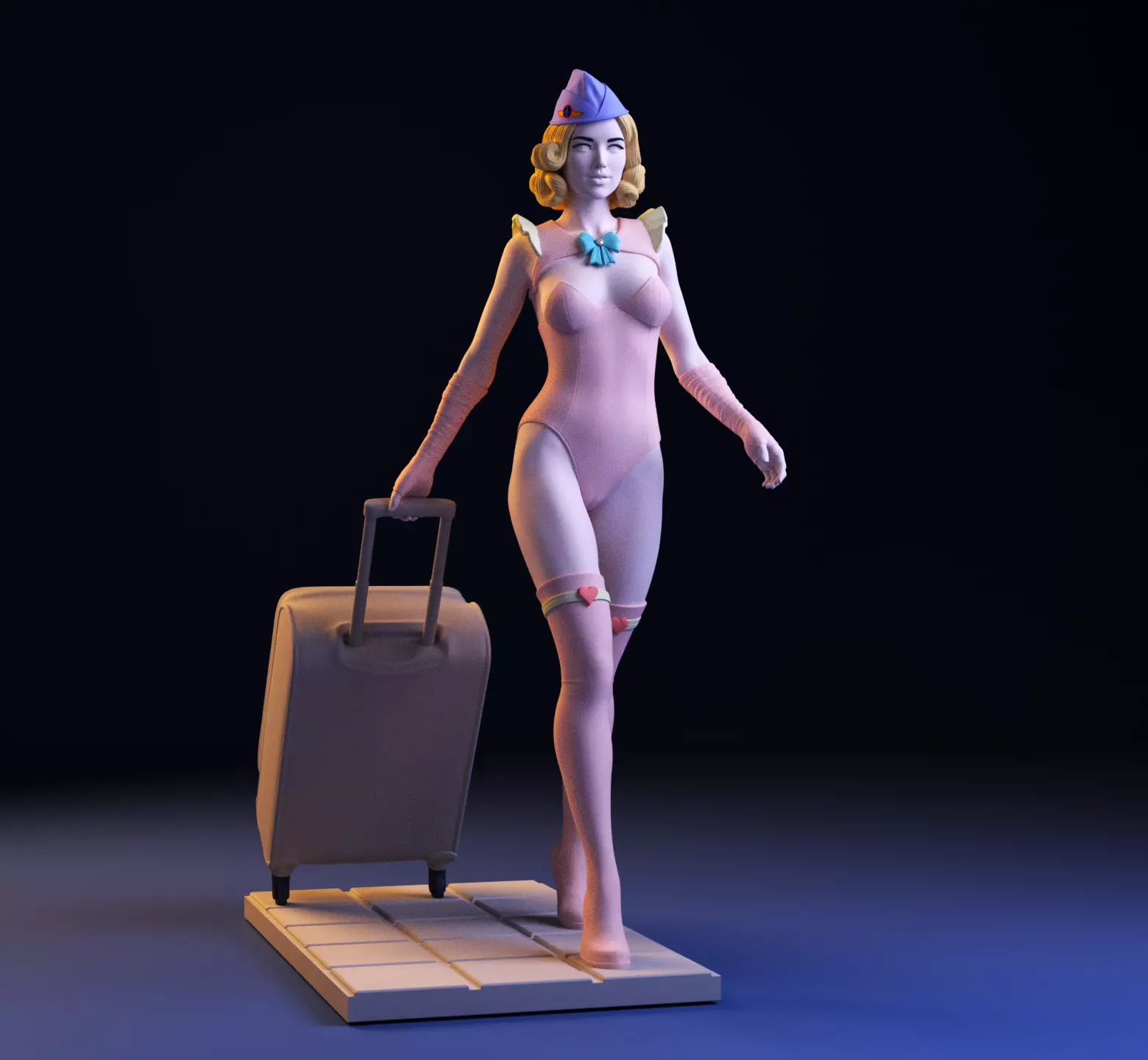 PRIVATE AIR HOSTESS SFW AND NSFW 3D print model