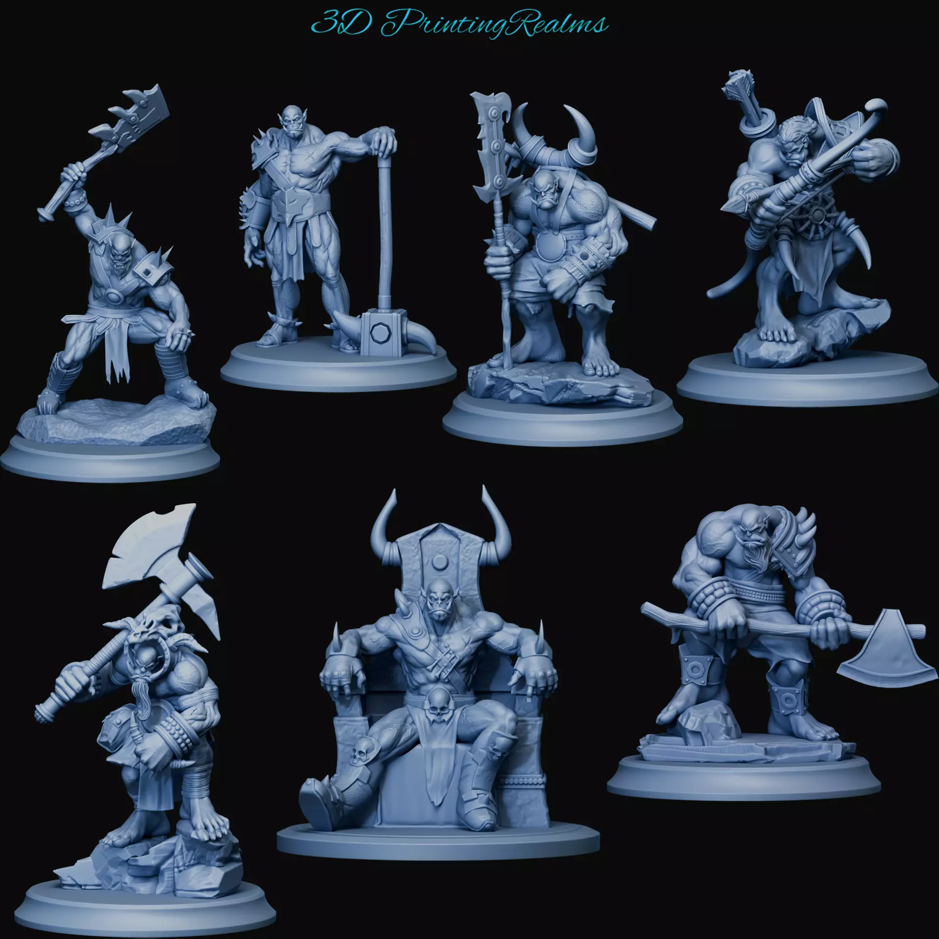 7 ORCS KNOWN AS THE IRONCLAD TITANS 3D print model_0