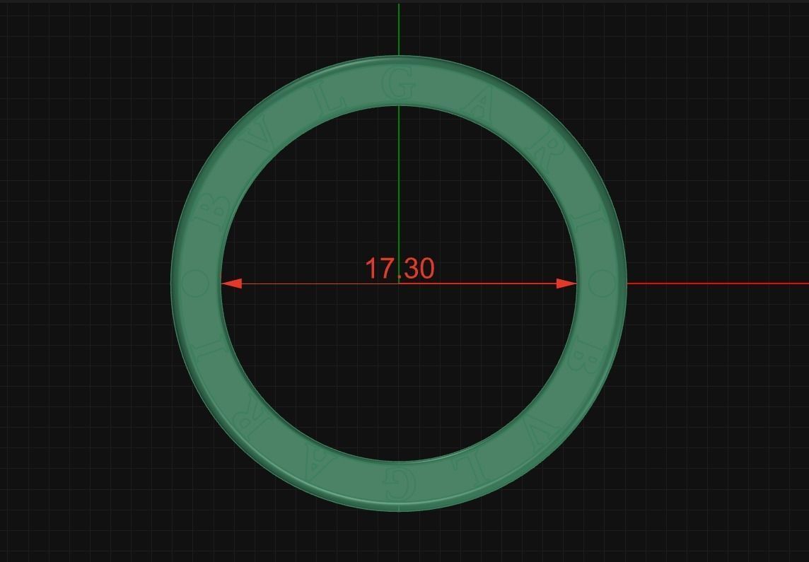 BVLGARI Ring Code-BAD106 3D print model_1