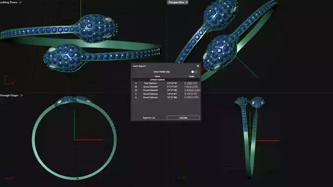 BVLGARI Braclets Code-BAD109 3D print model