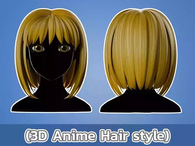 Anime hair style 23