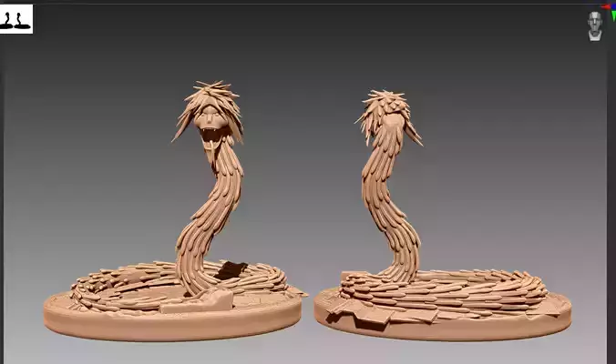 Orochimaru Power of the White Snake OBJ and STL