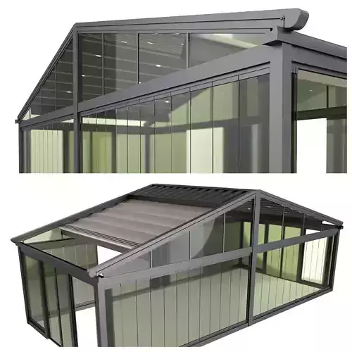 Motorized Pergola 5a folding glass