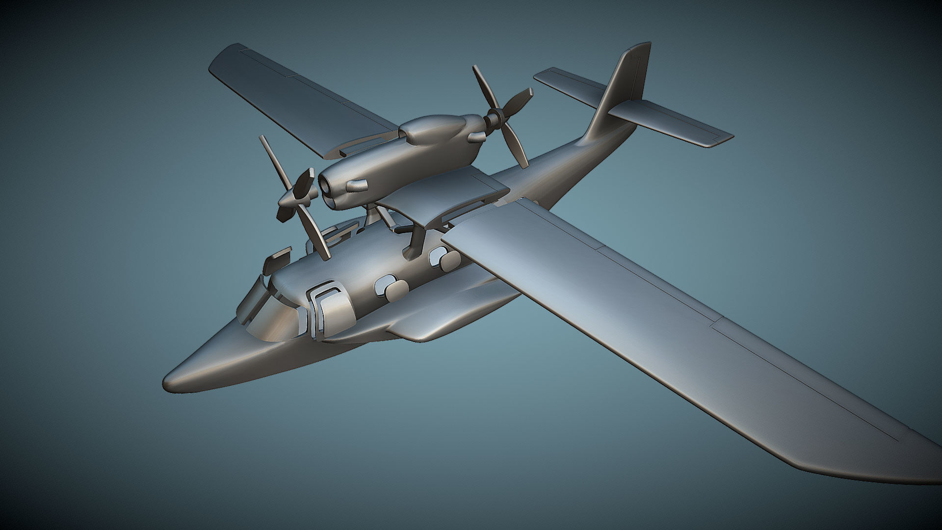 Dornier CD-2 Seastar - 3D Printable Model 3D print model_1