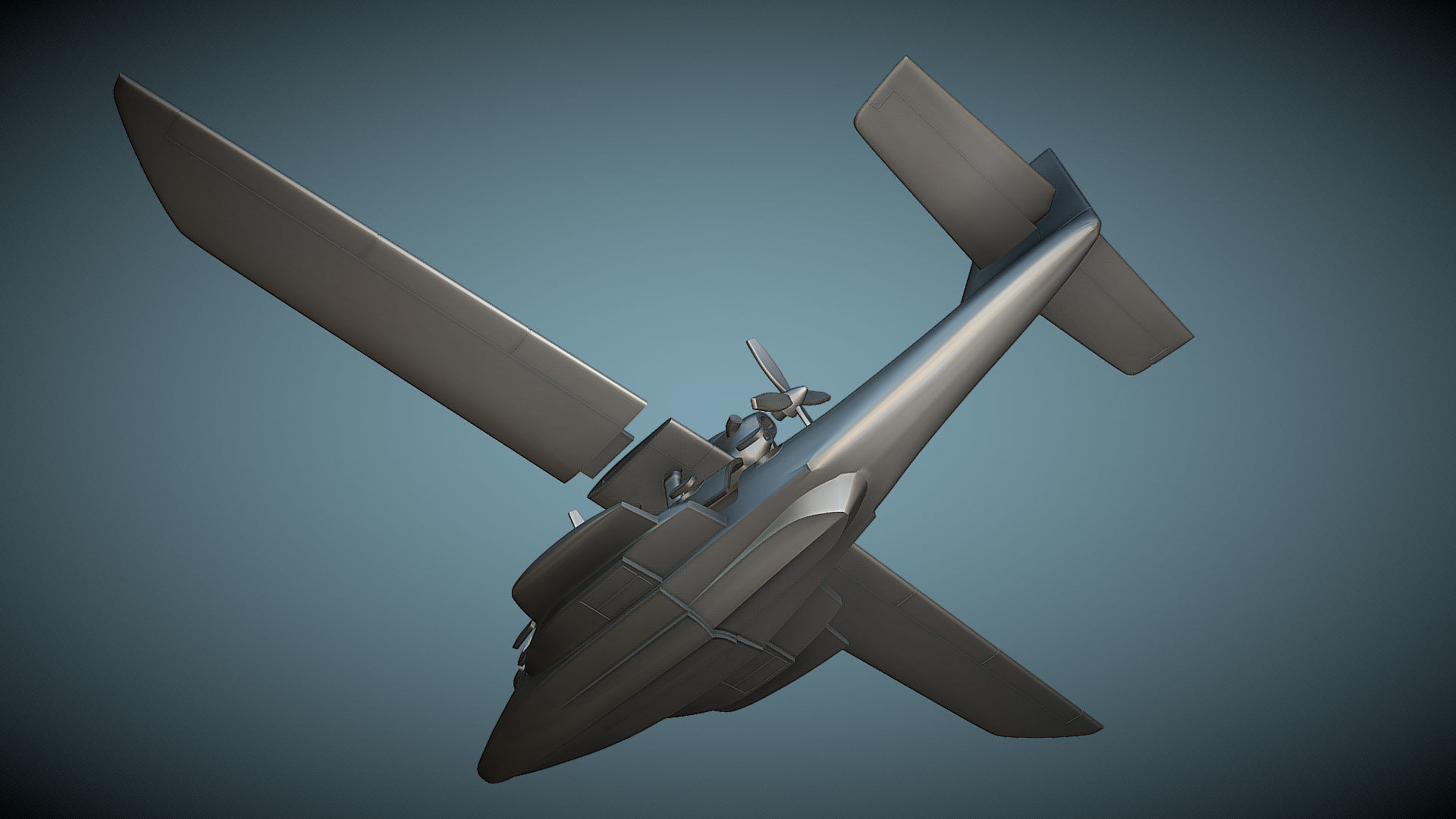 Dornier CD-2 Seastar - 3D Printable Model 3D print model_4