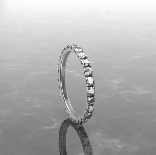 engagement ring 3D print model_0
