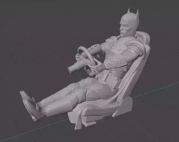 The Batman Driving Figure Scale Suits The Bandai Batmobile Kit