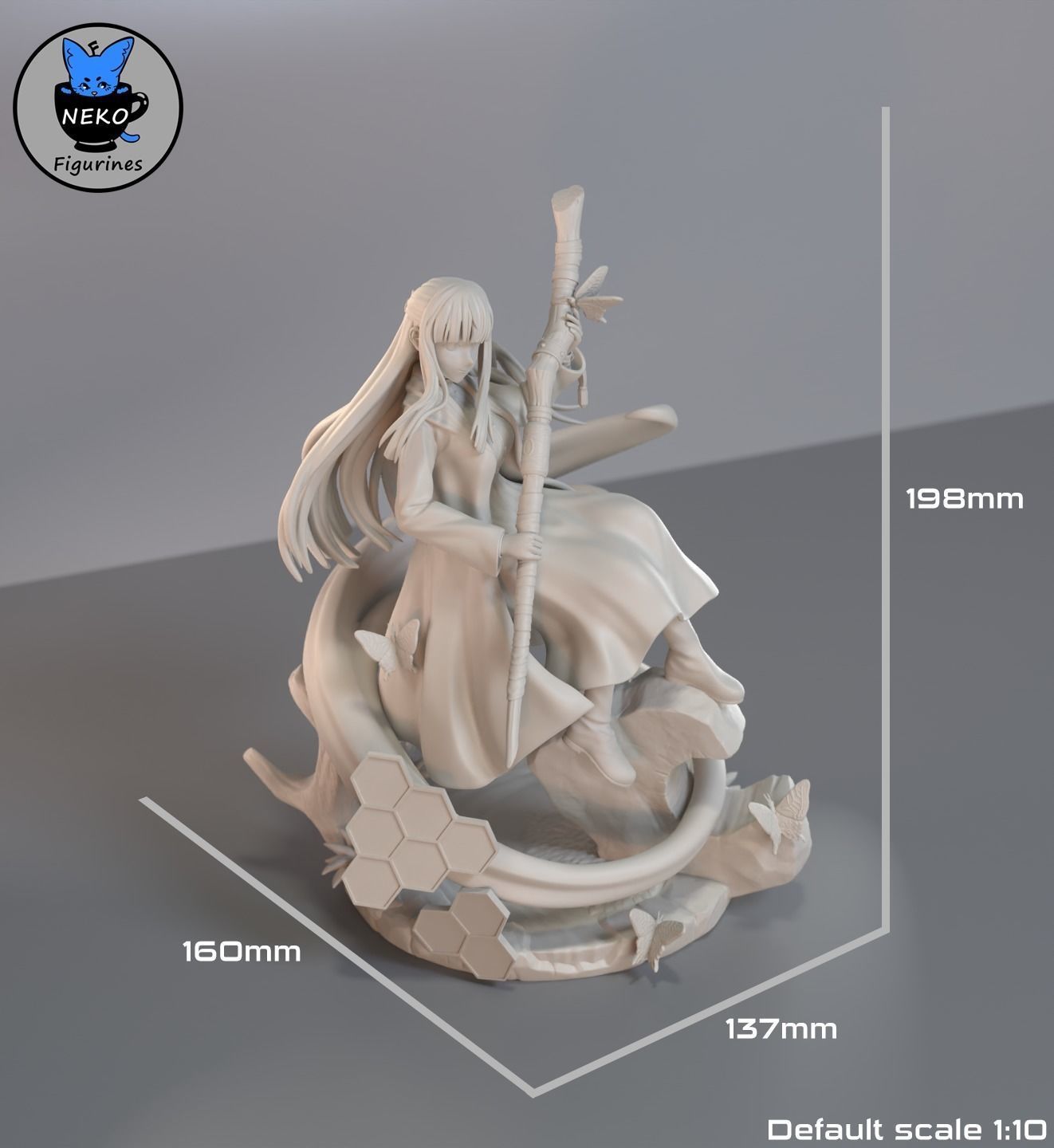 Fern - Sousou no Frieren Anime Figurine for 3D Printing 3D print model_7