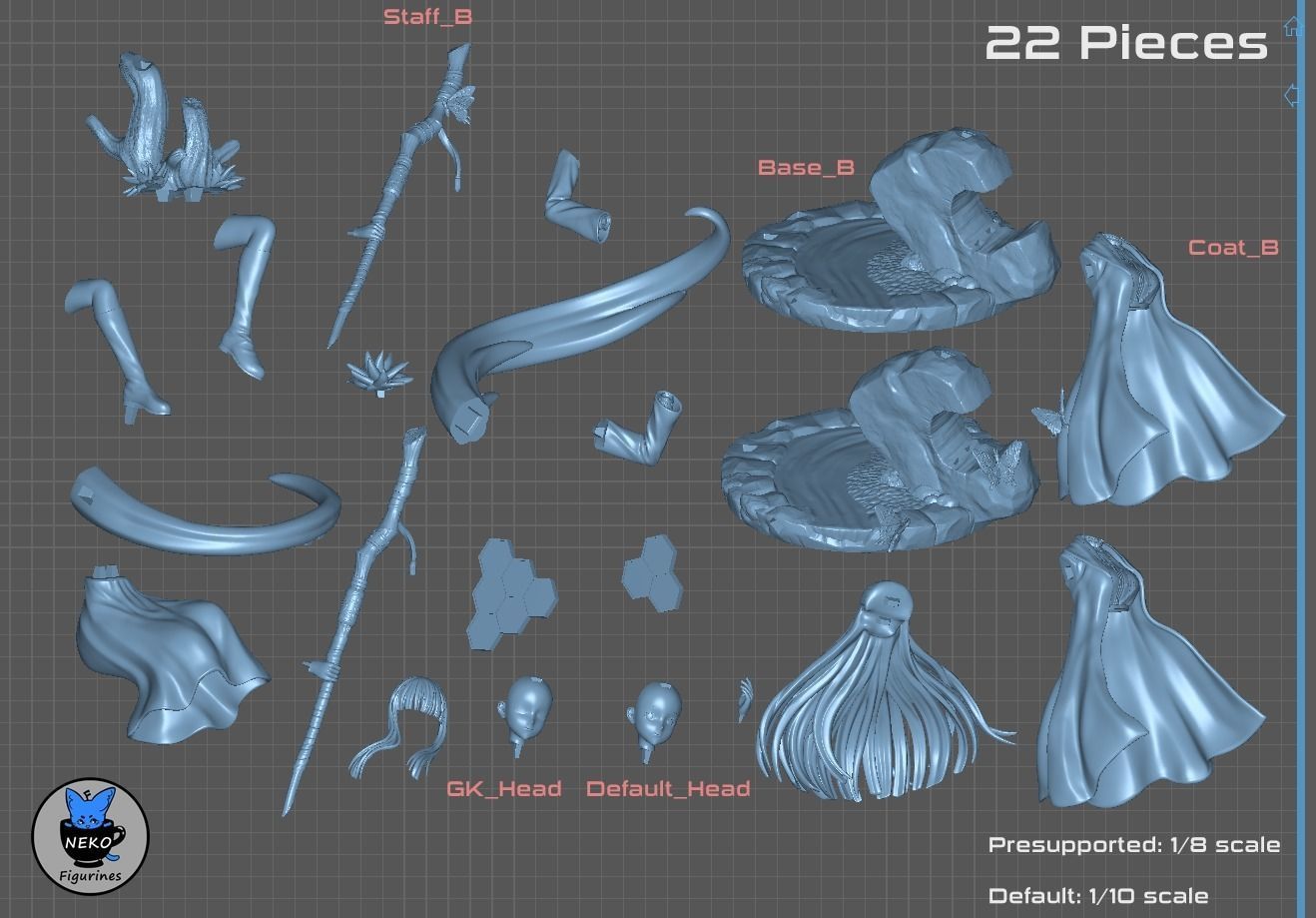 Fern - Sousou no Frieren Anime Figurine for 3D Printing 3D print model_8