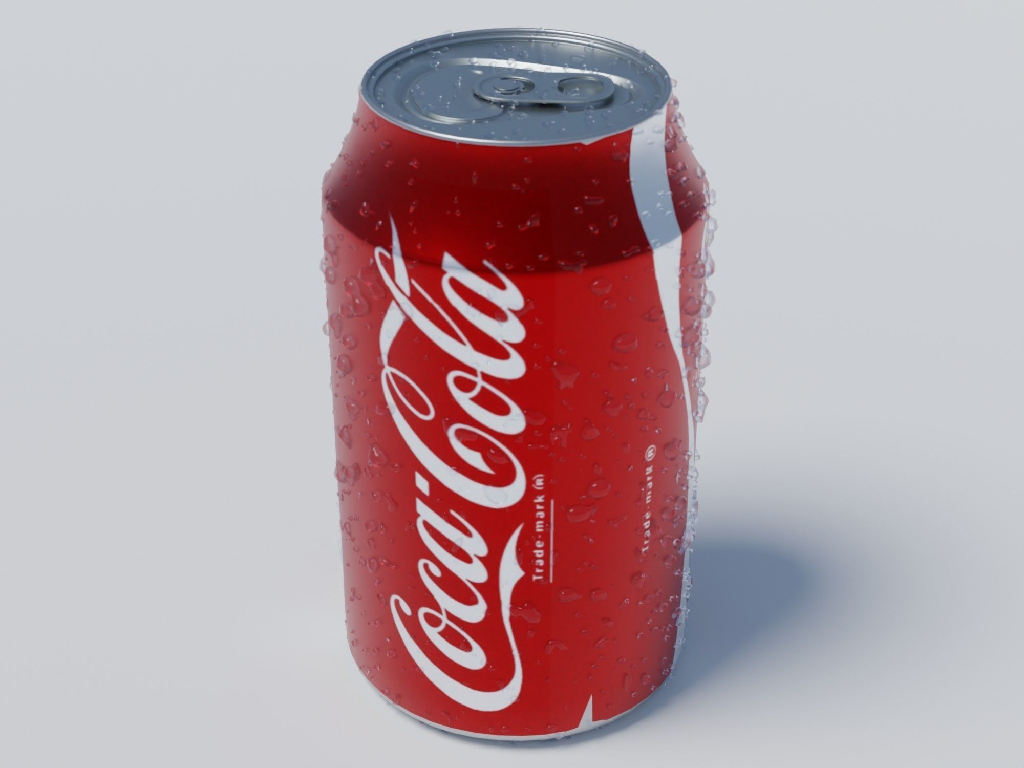 Coke Can Free low-poly 3D model_2