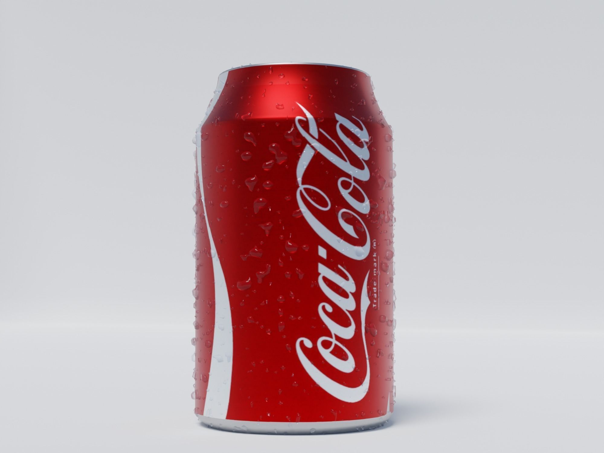 Coke Can Free low-poly 3D model_3