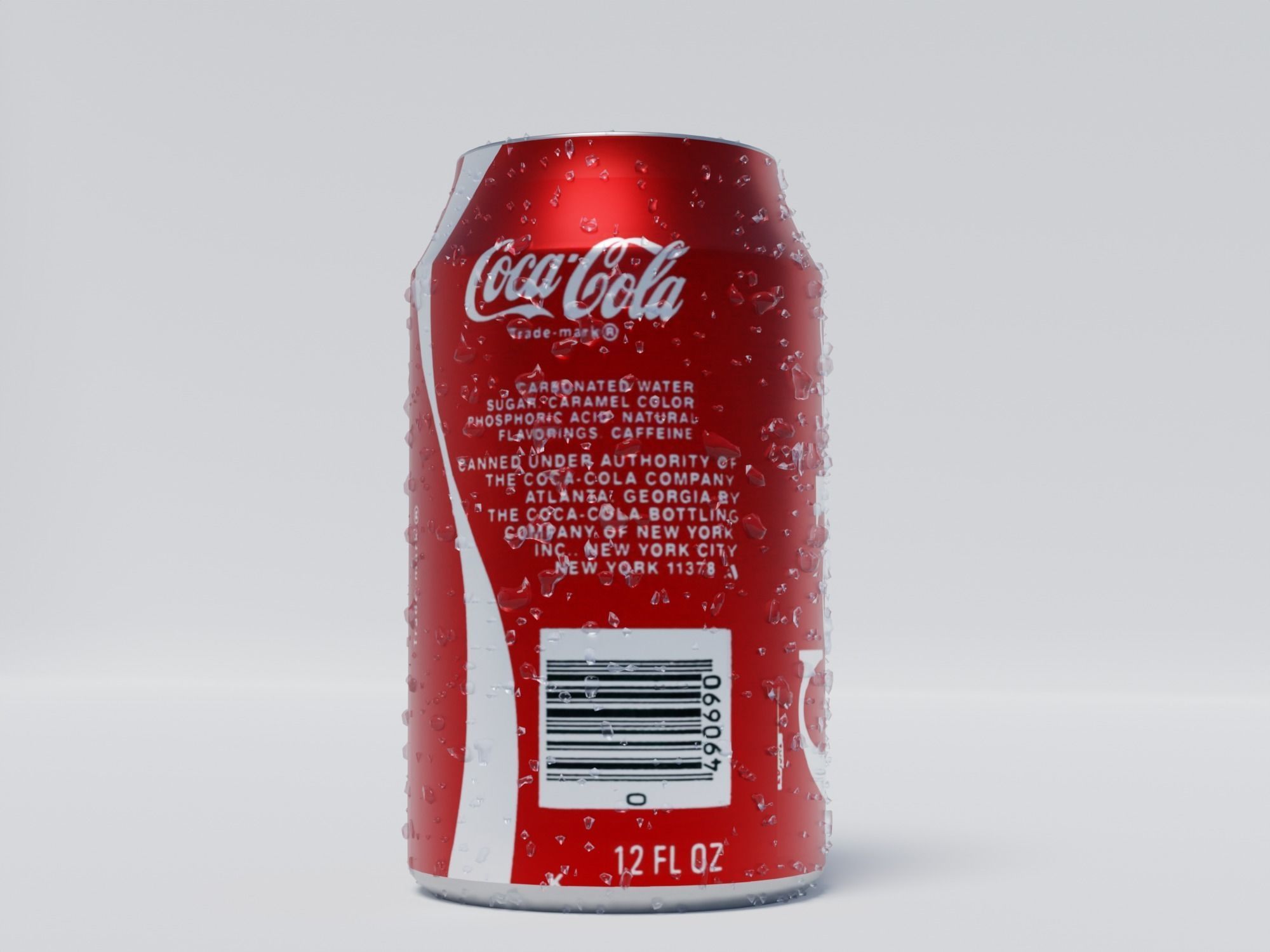Coke Can Free low-poly 3D model_4