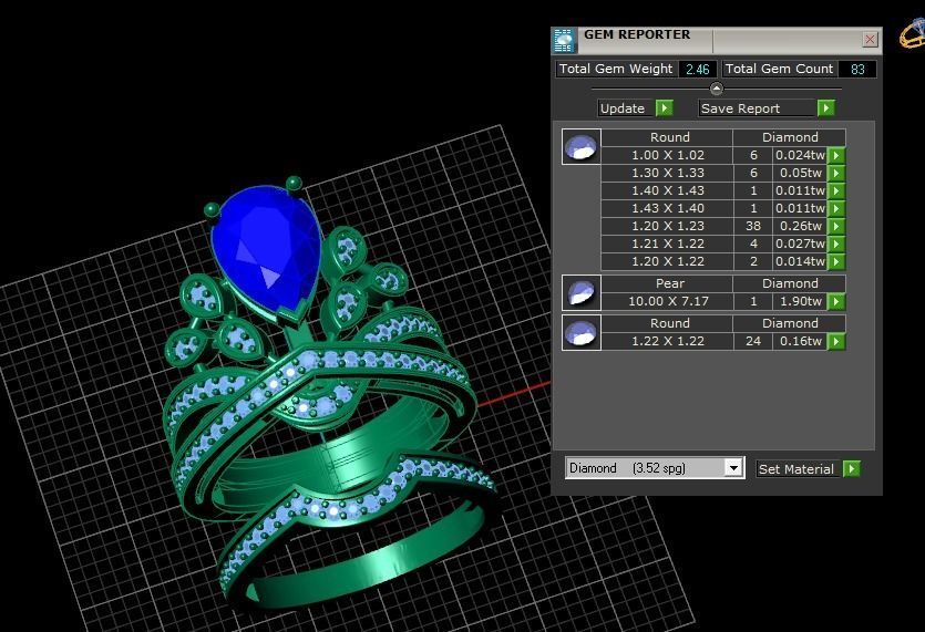Chaumet Ring 3D print model_6