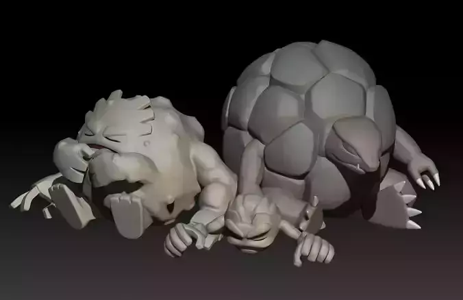 Pokemon Geodude Graveler Golem