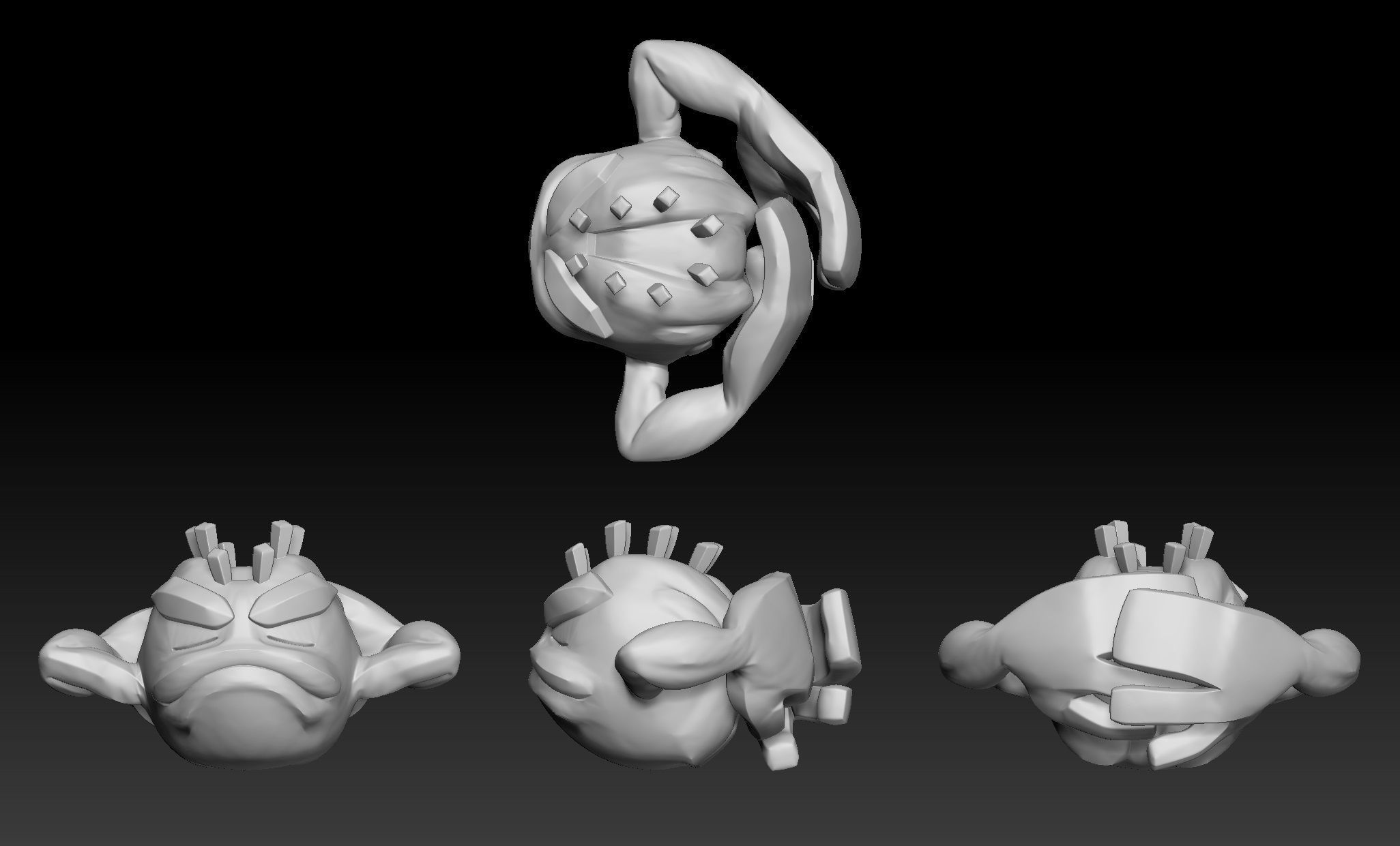 Pokemon Alolan Geodude Graveler Golem 3D print model_1