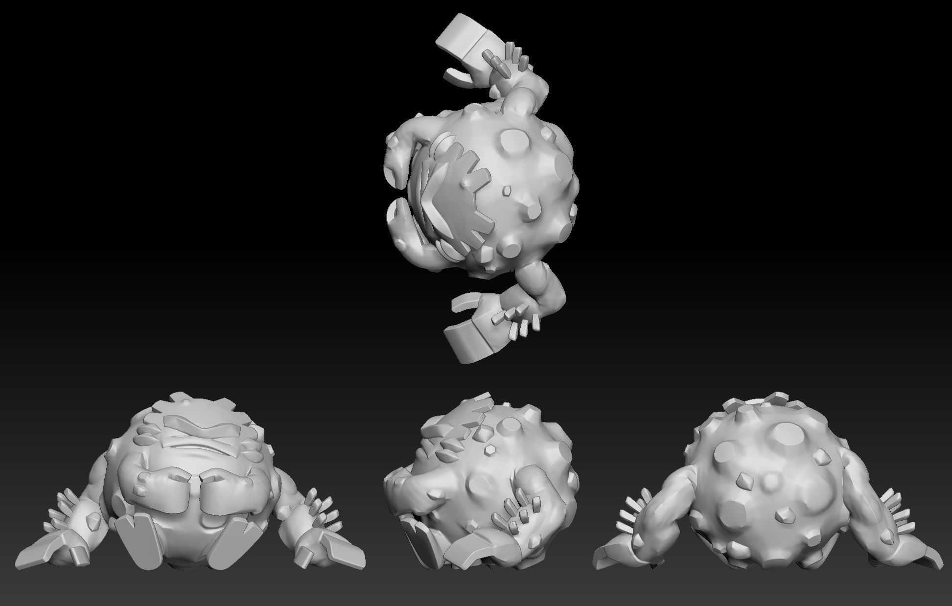 Pokemon Alolan Geodude Graveler Golem 3D print model_2