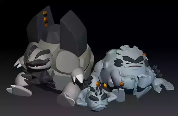 Pokemon Alolan Geodude Graveler Golem