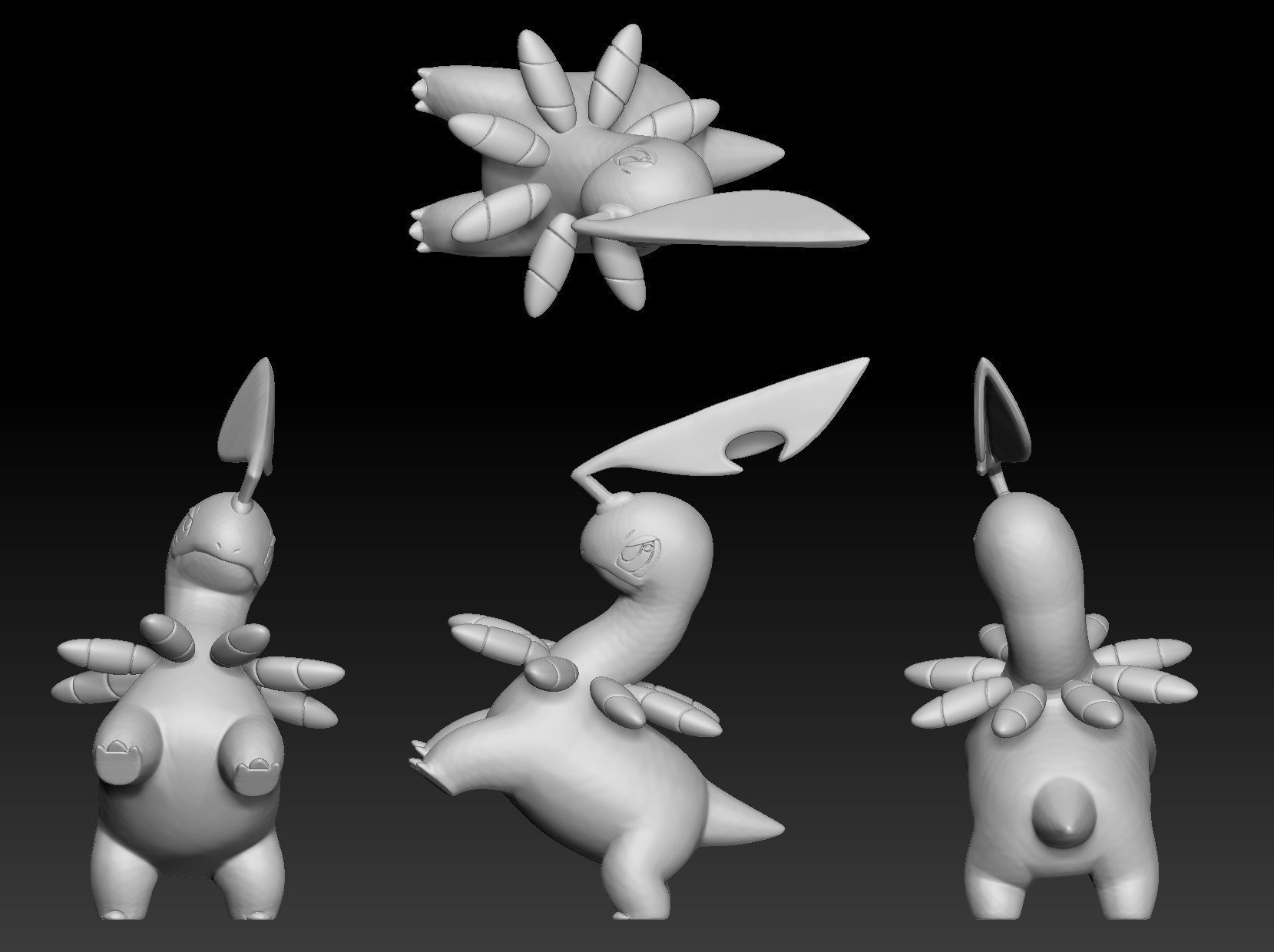 Pokemon Chikorita Bayleef Meganium 3D print model_2