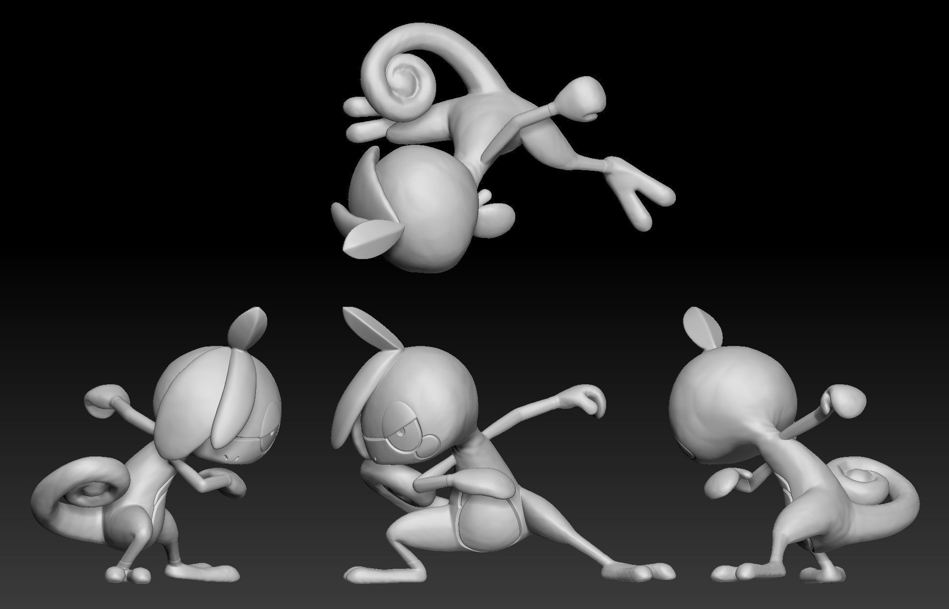 Pokemon Sobble Drizzile Inteleon 3D print model_2