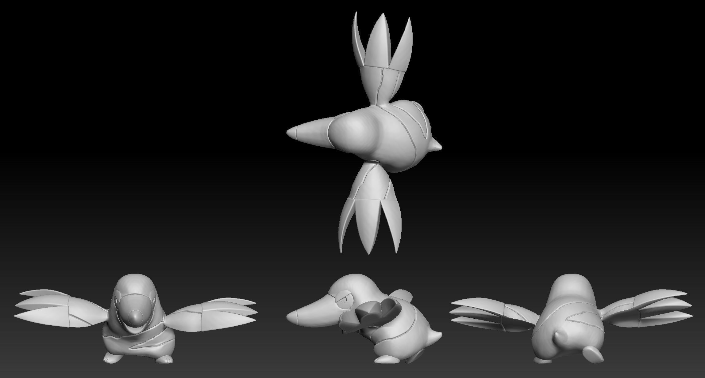 Pokemon Drilbur Excadrill 3D print model_1