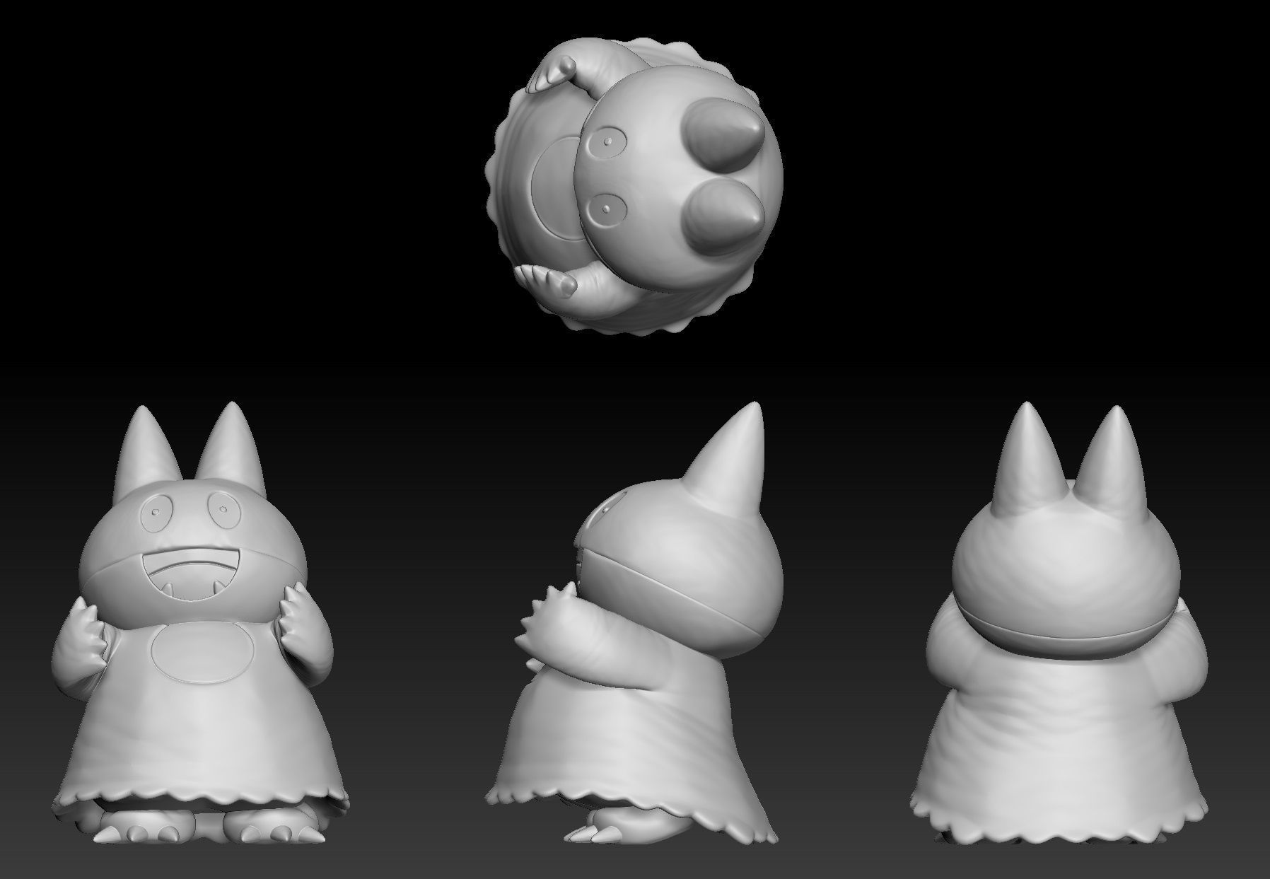 Pokemon Munchlax Snorlax 3D print model_1