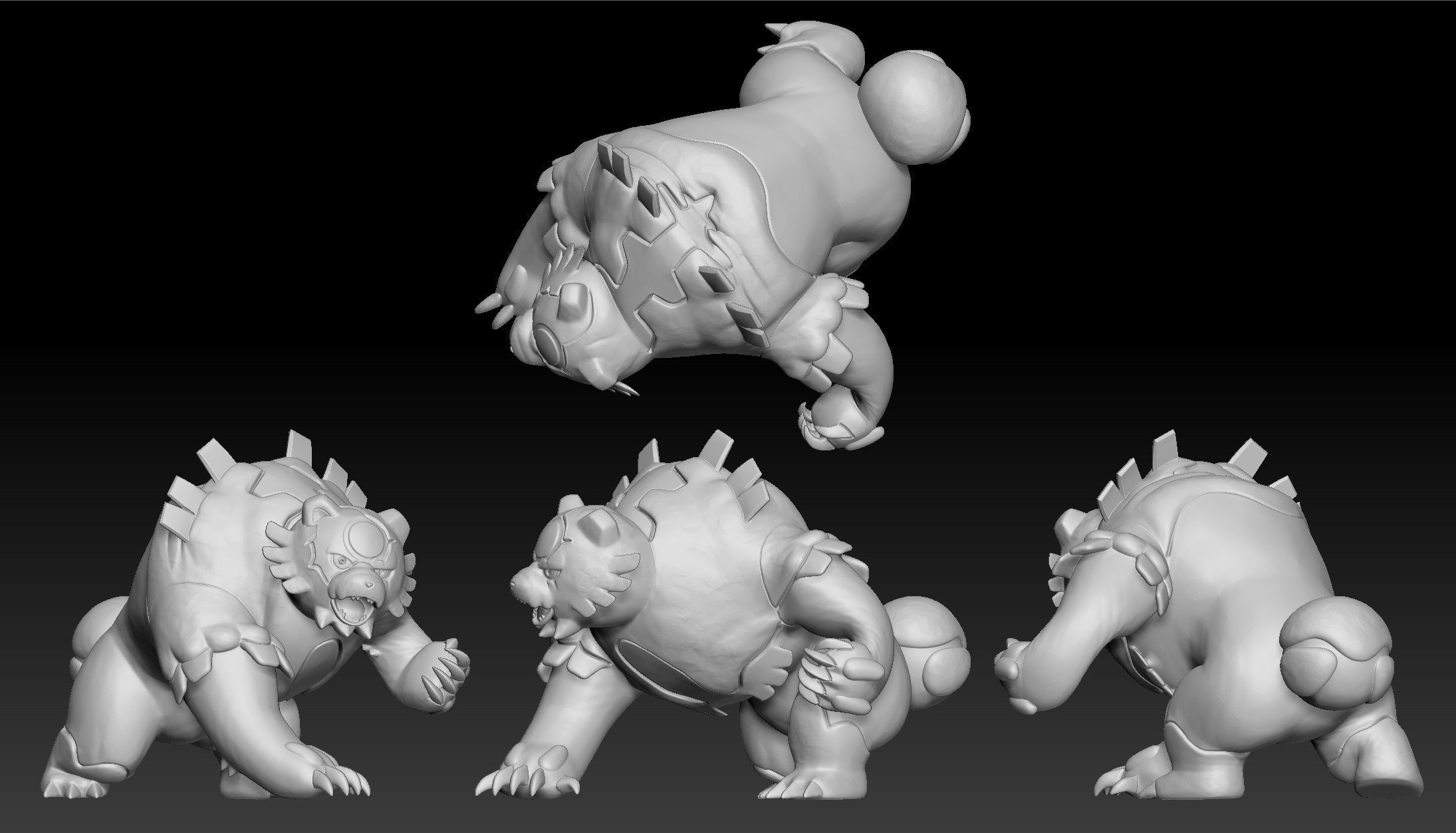 Pokemon Ursaluna Bloodmoon 3D print model_1