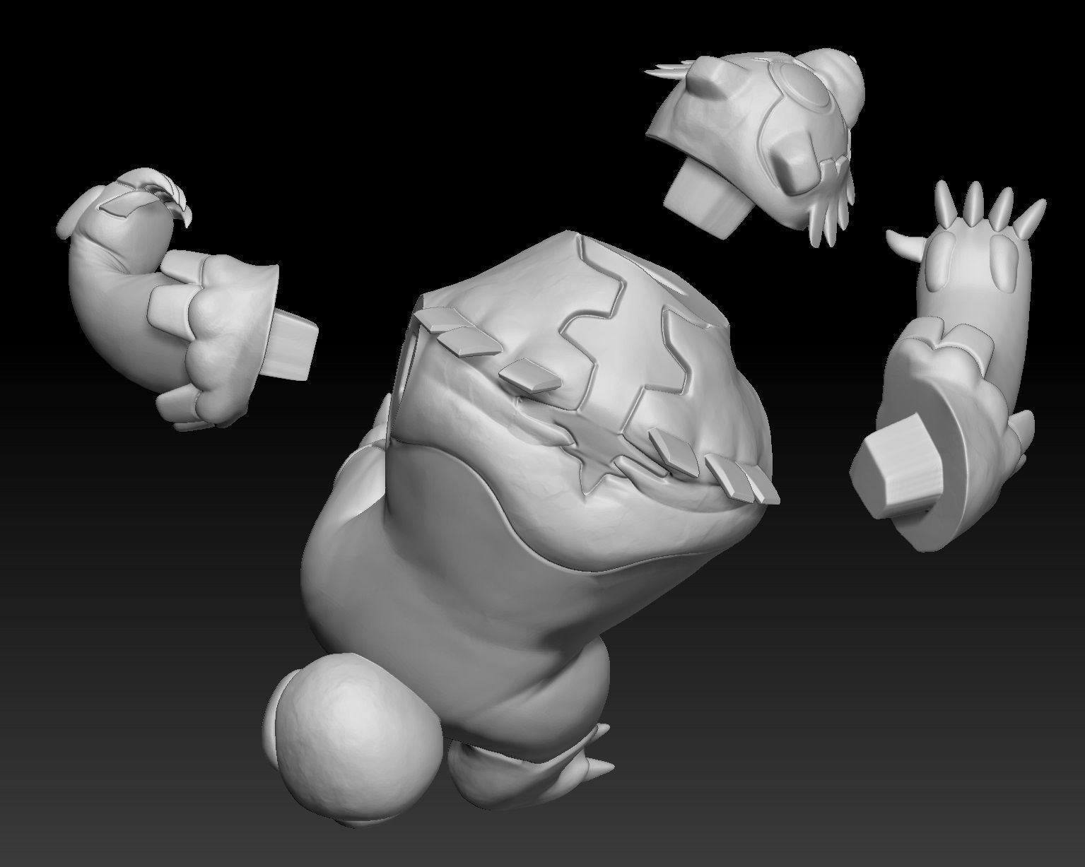 Pokemon Ursaluna Bloodmoon 3D print model_2