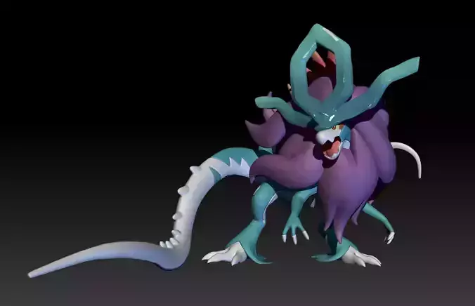 Pokemon Paradox Ancient Suicune Walking Wake