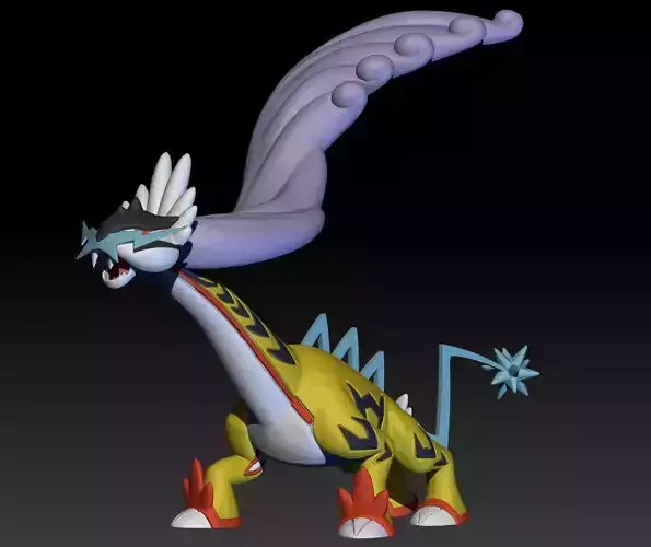 Pokemon Paradox Ancient Raikou Raging Bolt