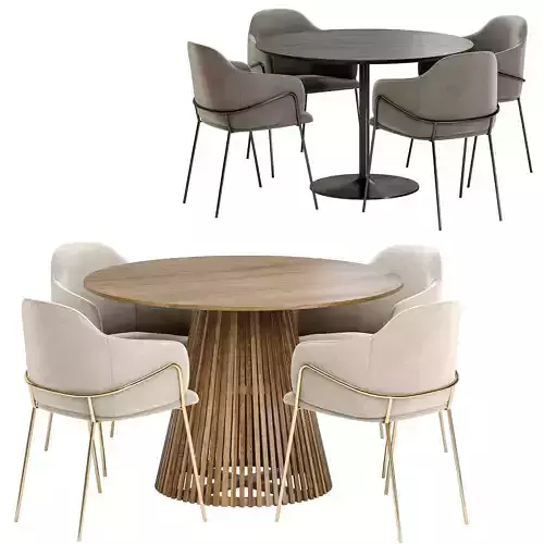 carver chair with 2 type table