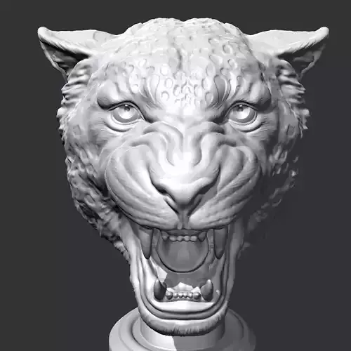 Leopard Head AM27 3D print model