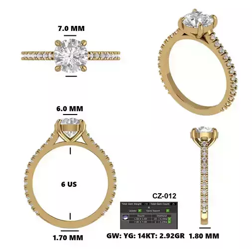 Round Diamond Ring